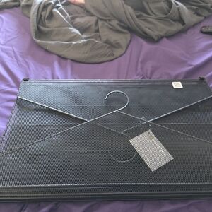 Black Mesh Garment Rack